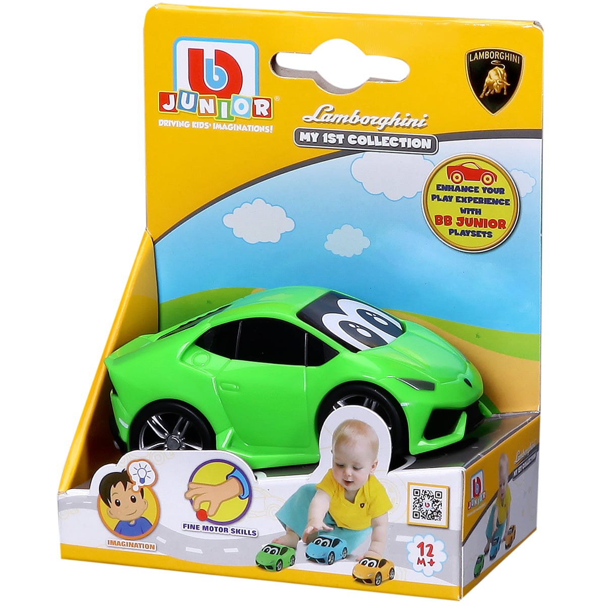Bburago Junior Lamborghini Verde 9 cm