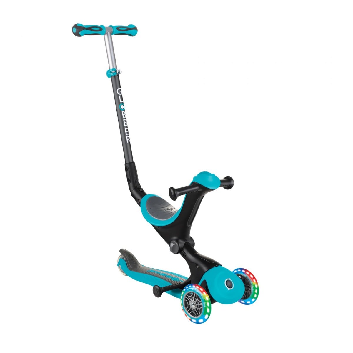 Trotineta Globber Go-Up 4 in 1 Deluxe Lights Turcoaz
