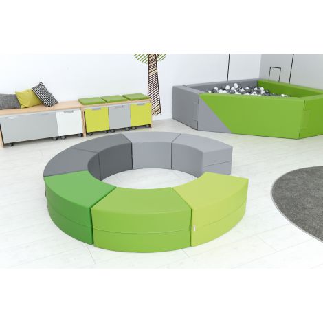 Puf Quadro Paolo Scurt Verde Închis | Moje Bambino - imagine 2