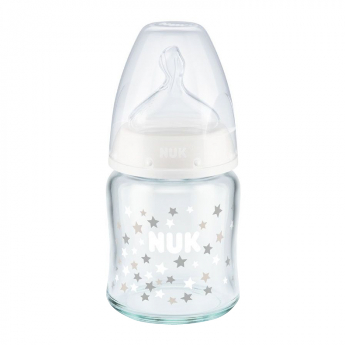 Biberon Nuk First Choice 120 ml Control Temp Alb