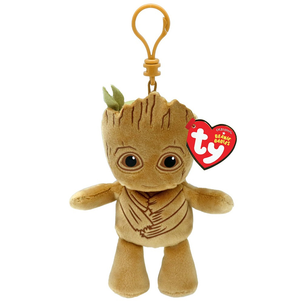 Breloc Plus Ty Beanie Babies Marvel Groot