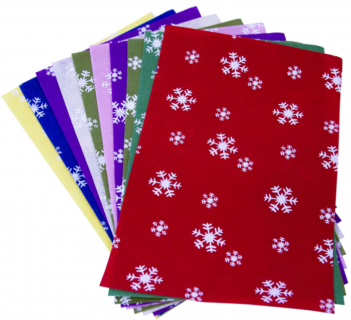 Set 10 Coli Fetru Fulgi de Nea Colorart A4