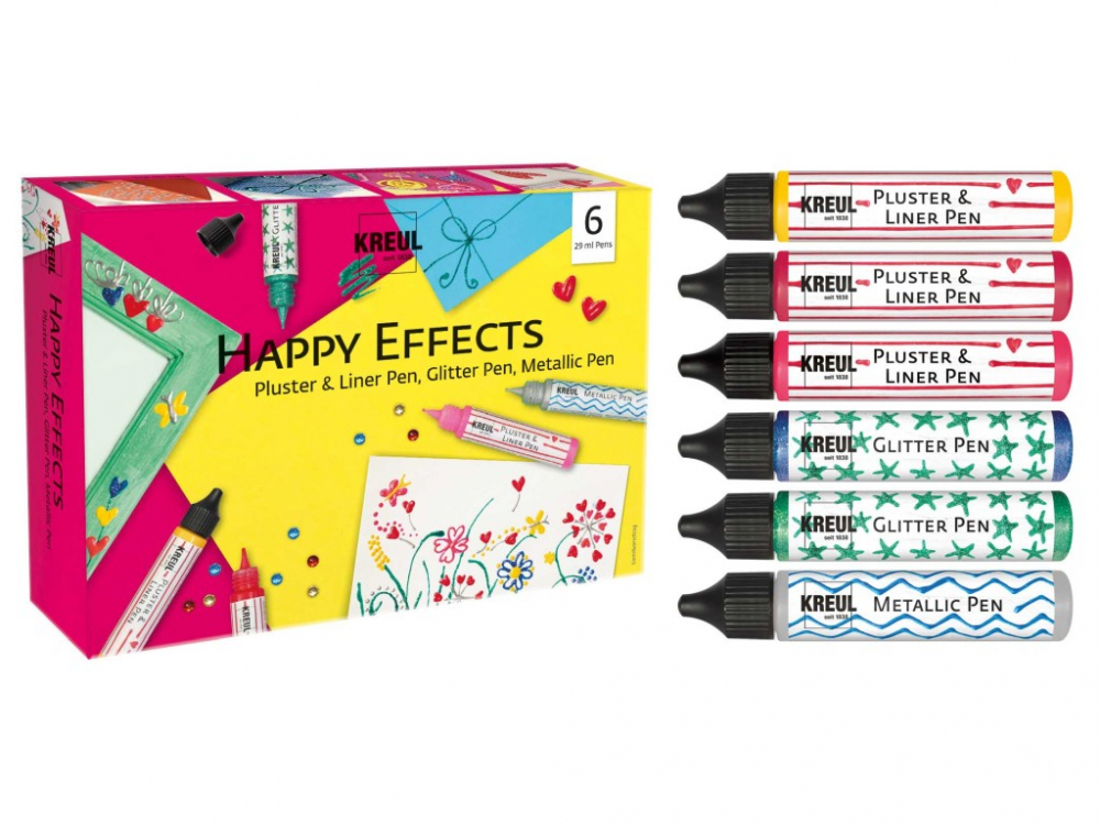 Set 6 Culori Decorative Happy Effects Kreul