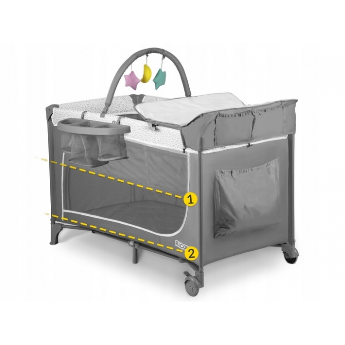 Pătuț Pliabil Ricokids pentru Călătorii și Acasă - imagine 5