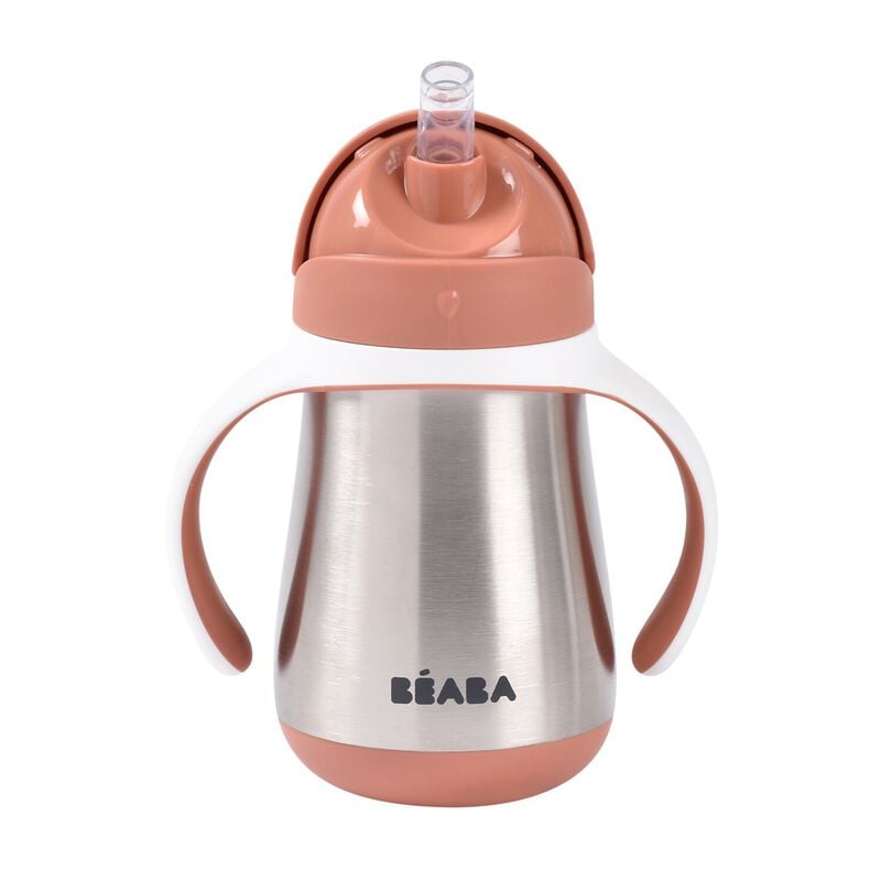 Cana Beaba cu Pai Inox 250ml - Terracotta - imagine 4