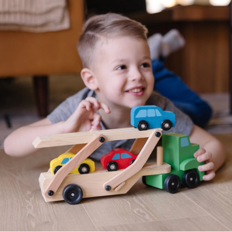 Camion Transportor Melissa & Doug, Jucarie Educativa - imagine 2
