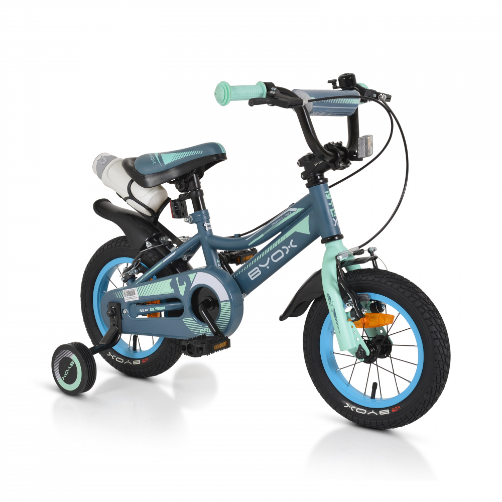 Bicicleta Byox Prince 12 inch, Grey, 3-4 ani - imagine 2