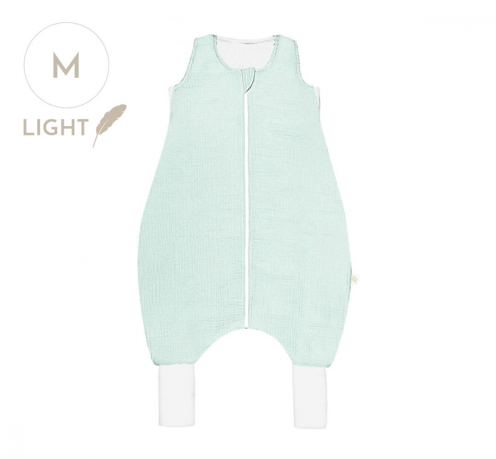 Sac Dormit Bumbac Muselină Babysteps Pastel Blue - imagine 5