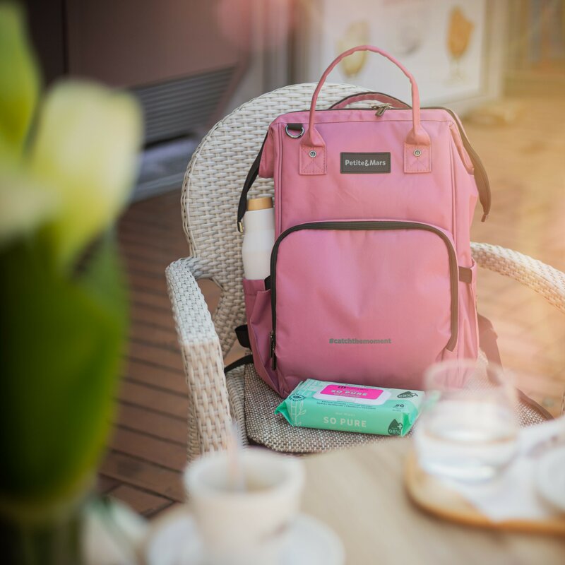 Rucsac Mamici PetiteMars Jack Dusty Rose - imagine 3