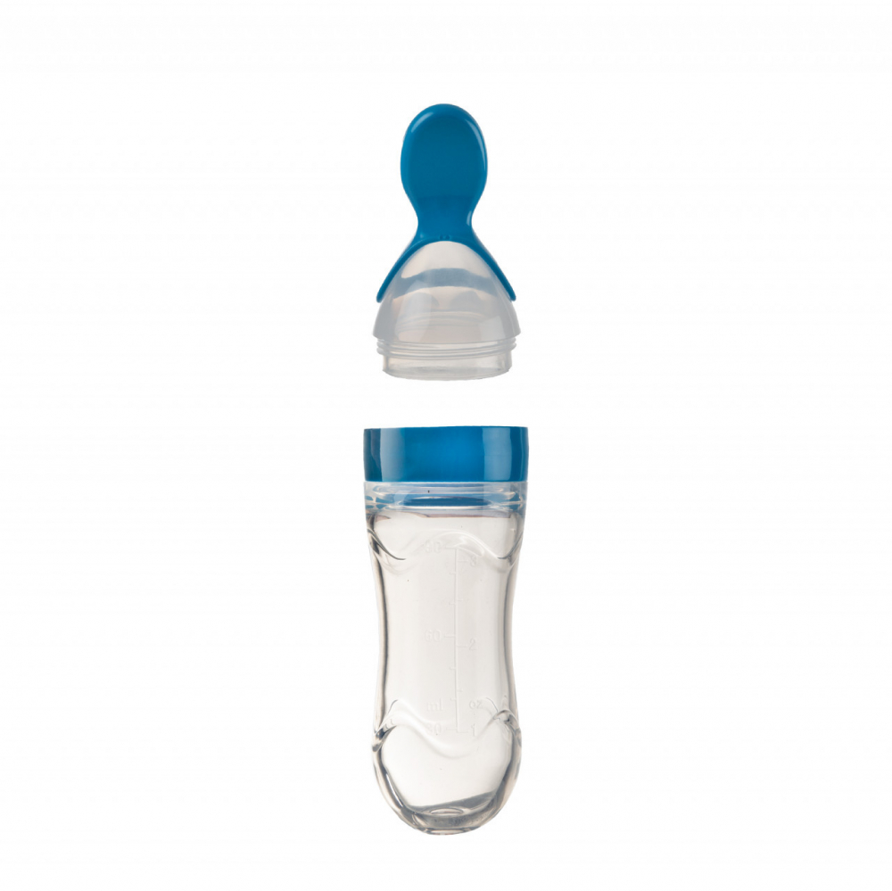 Linguriță cu Rezervor BabyJem, 90 ml, Albastru - imagine 3