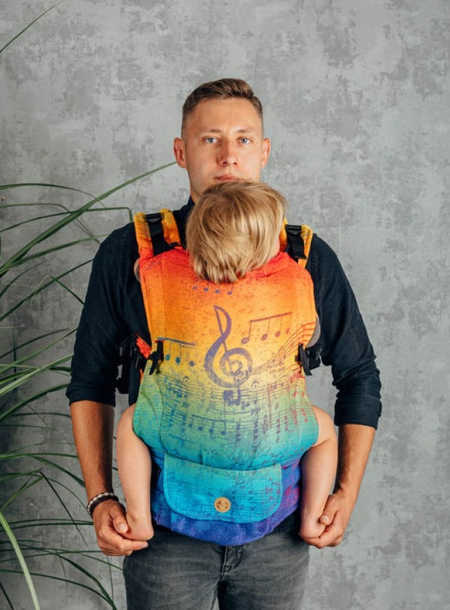 LennyUpGrade Symphony Rainbow Carrier | Ergonomic pana la 20kg - imagine 2