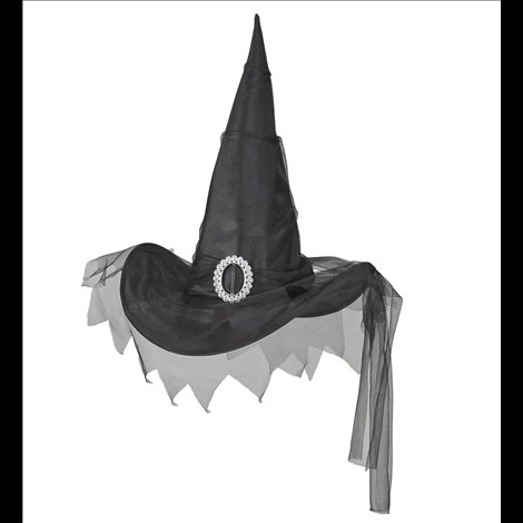 Pălărie Vrăjitoare Neagră Halloween Widmann - imagine 2