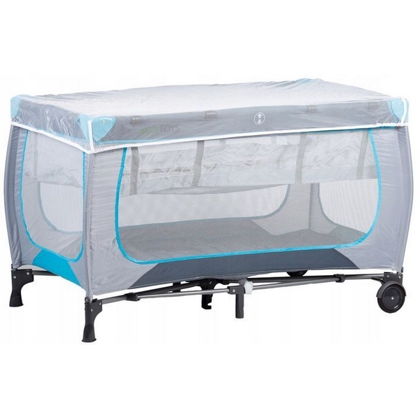 Patut pliabil Ecotoys Gri, cu Leganare - imagine 7