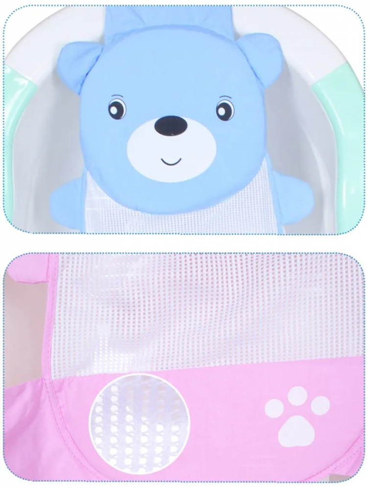 Hamac Cadita Little Mom Cute Bear Blue, Ergonomic - imagine 9