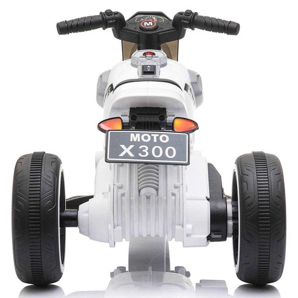 Motocicleta Chipolino Sport Max White, 6V - imagine 2