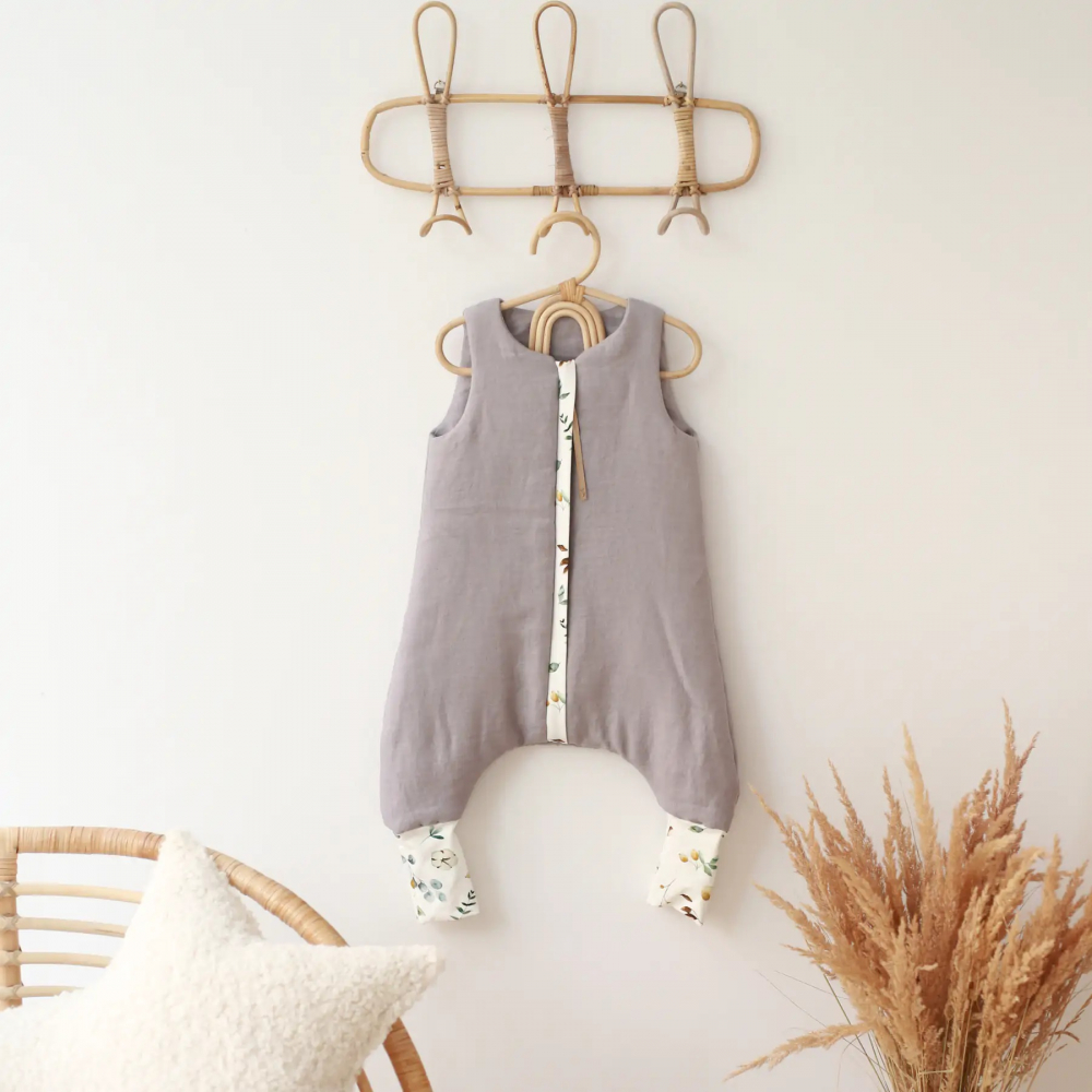 Sac de dormit Babyly, 2-2.5 Tog, Gri, 1-2 ani - imagine 2