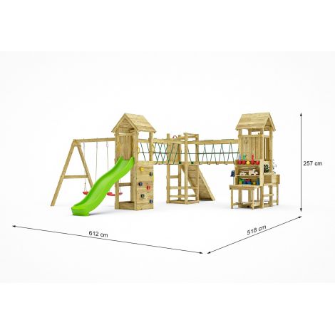Fungoo Optimizer - Complex joacă lemn 3 turnuri - imagine 3