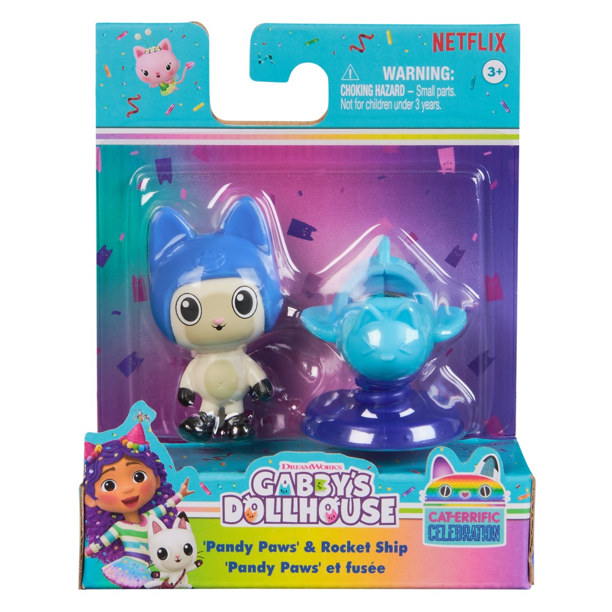 Set Gabby's Dollhouse: Pandy Paws și Rachetă