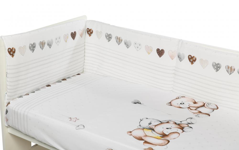 Set Lenjerie Patut 3 Piese Bebe Royal, 120x60 cm - imagine 2
