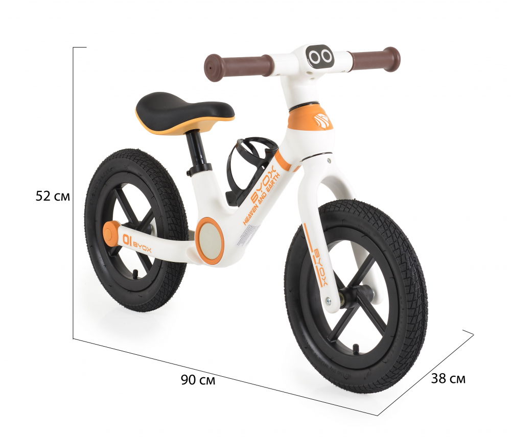 Bicicleta Fara Pedale Byox Orb White, 12 Inch - imagine 3