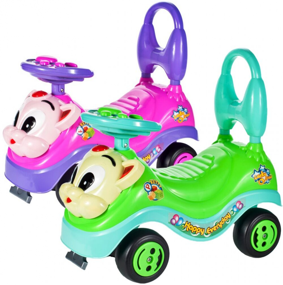 Mașinuță Malplay Kitty Pink Ride-on, 18 luni+