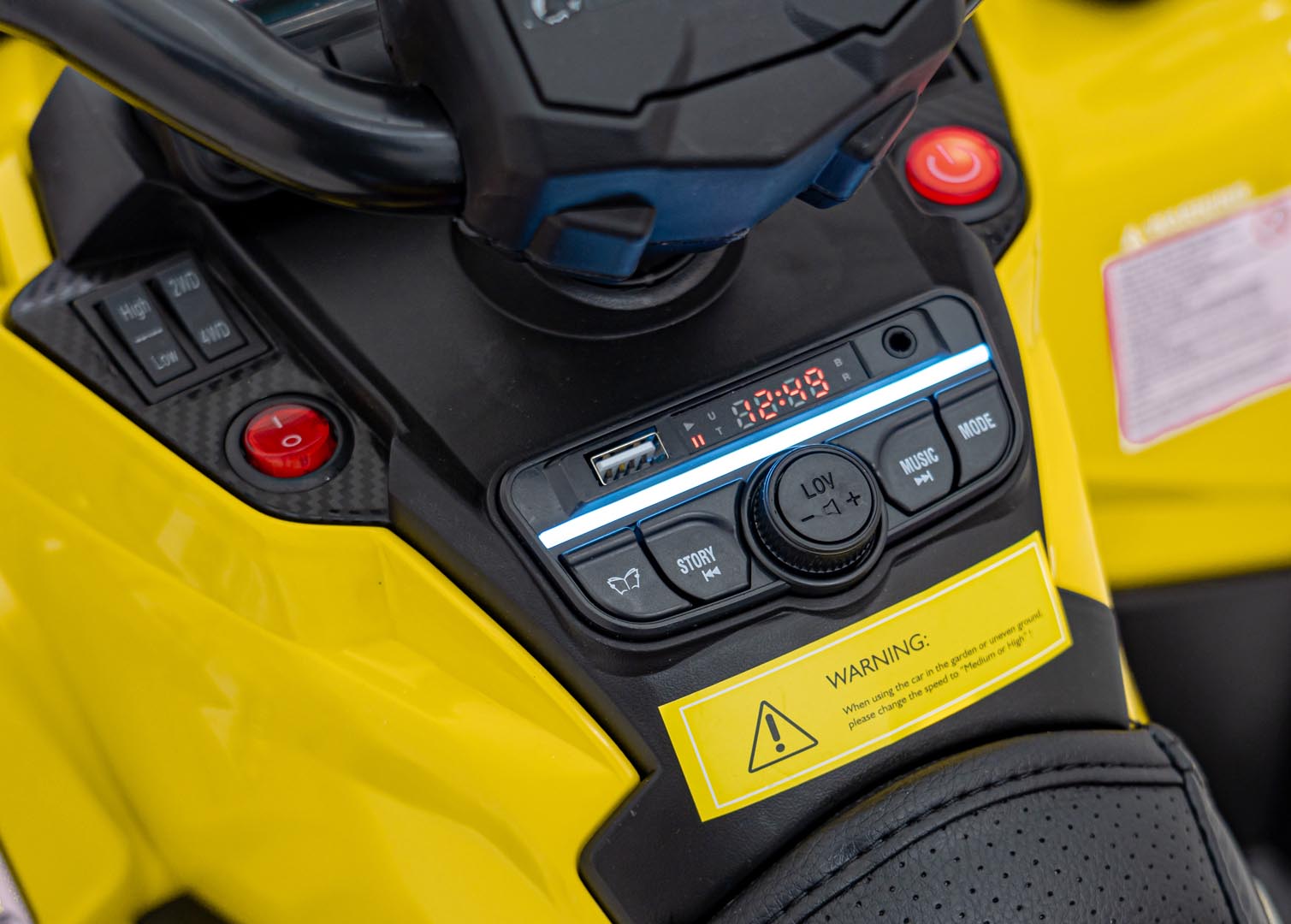 ATV Electric Can-Am 2 Locuri 24V 4x4 - Autokids - imagine 5