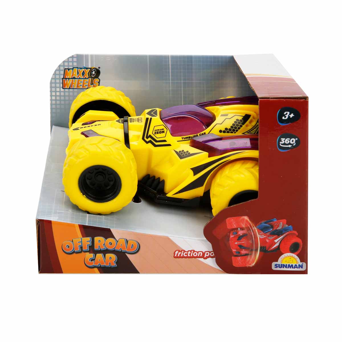 Mașină Teren 360° Maxx Wheels Galben