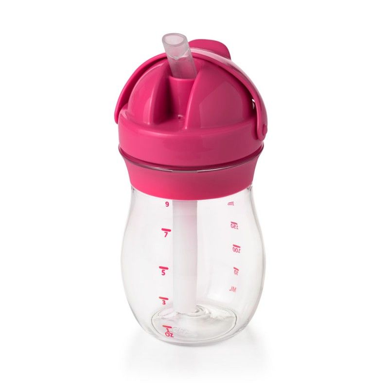 Cana Tranzitie cu Pai OXO Tot Pink 250 ml - imagine 5