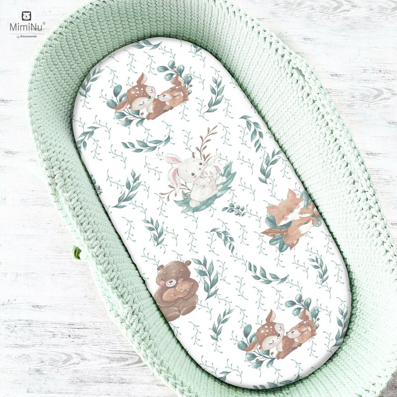 Cearceaf MimiNu Elastic Bumbac Oeko-Tex