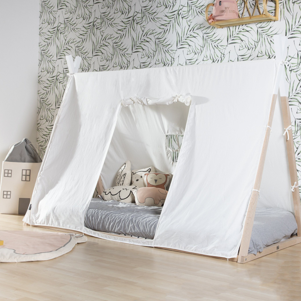 Husa Tipi Childhome Alb 90x200 cm - Spațiu Magic - imagine 4