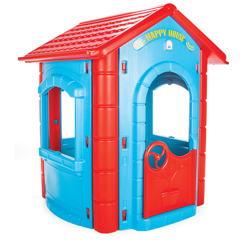 Casuta Gradina Pilsan Happy House BlueRed, 112x131 cm - imagine 5