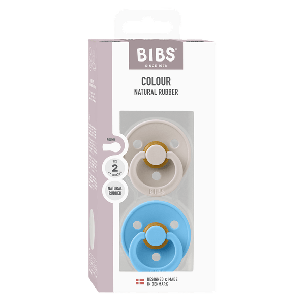 Bibs Colour Set 2 Suzete Latex 6+ luni