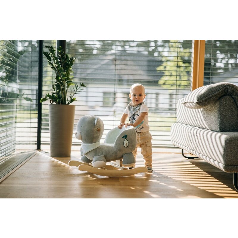 Balansoar Max the Bear Free2Play - Lemn Albastru - imagine 5