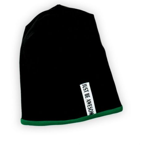 Caciulita Nicol Neagra Just Be Awesome pentru Baieti