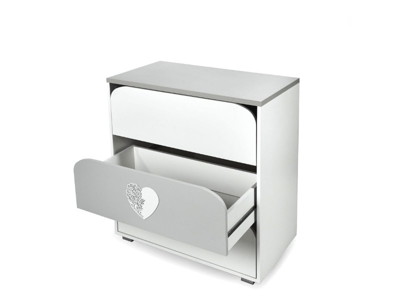 Set Mobilier Copii Klups Nel Heart Alb-Gri - imagine 5