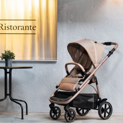 Carucior 3in1 Peg Perego Veloce Mon Amour Bej-Roz - imagine 7