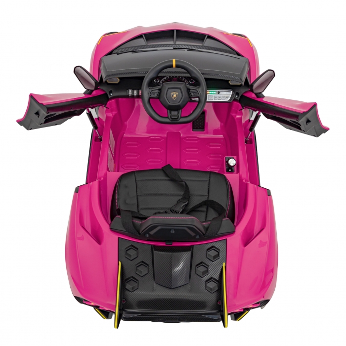 Masinuta Electrica Lamborghini Roz 140W - imagine 3