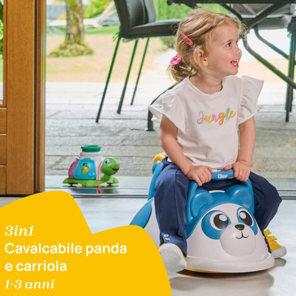 Chicco Panda Montessori Ride-on 3 în 1