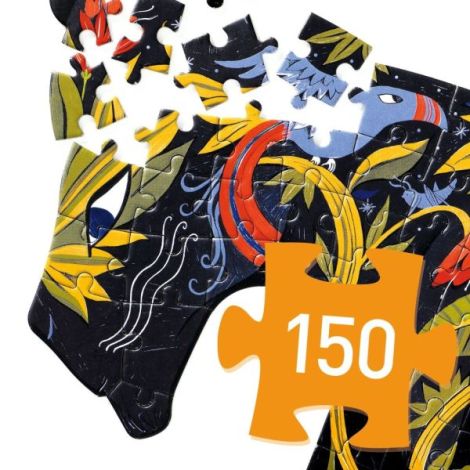 Puzzle Pantera Neagră Djeco 150 piese - imagine 2