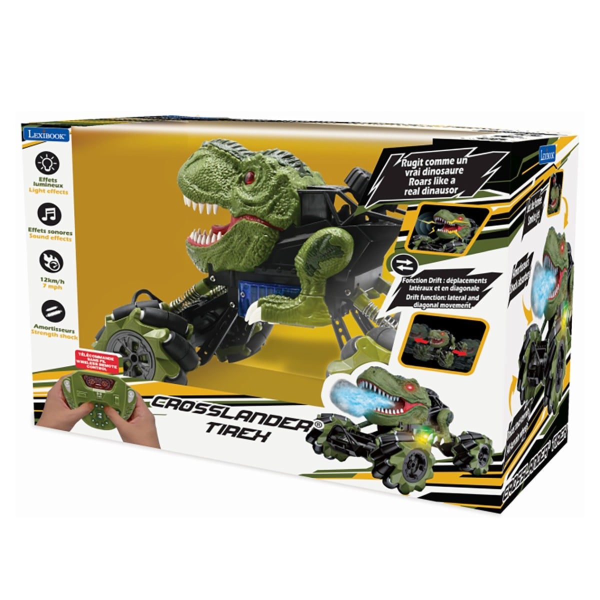 Mașină Dinozaur Crosslander Tirex Lexibook RC