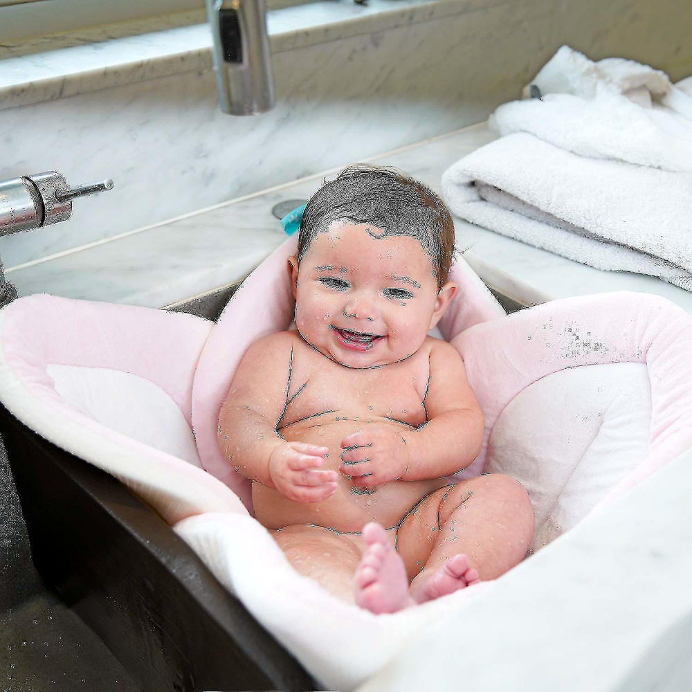BloomingBath Lotus Roz | Cada moale de baie - imagine 3