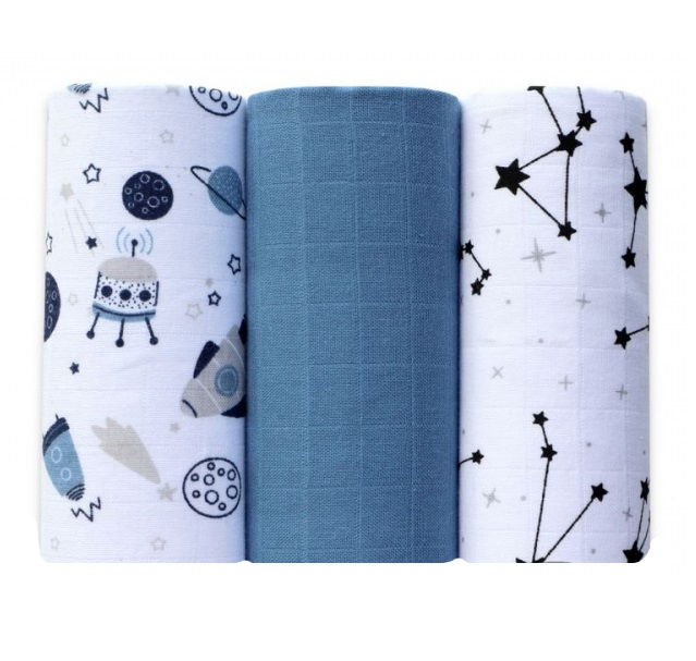 Set 3 Scutece Bumbac Egakids 60x80 cm - imagine 3