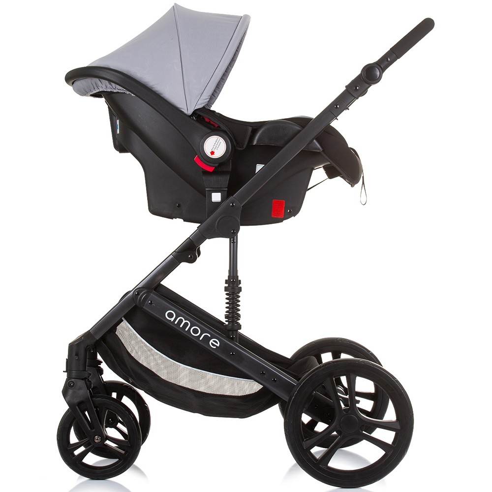 Carucior Chipolino Amore 3 in 1 i-Size, Gri - imagine 2