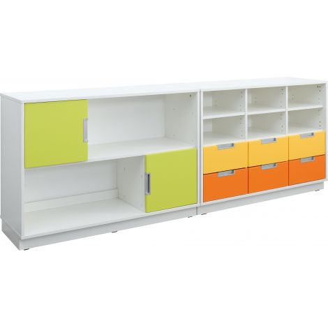 Set Mobilier Grădiniță Quadro 109 Alb | Moje Bambino