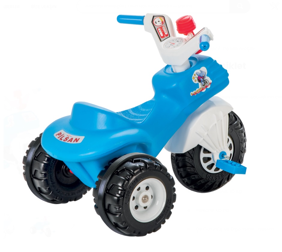 Tricicleta Mobidic Blue Pilsan, cu claxon si cosulet