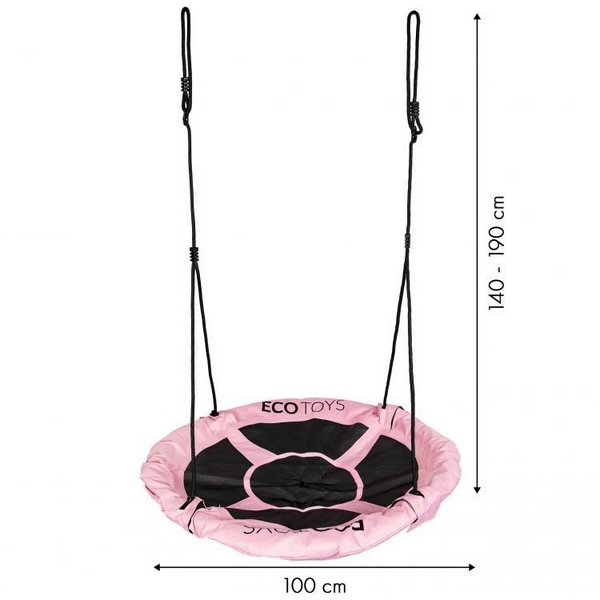Leagan Ecotoys BOC100 Cuib de Barza Roz - imagine 2