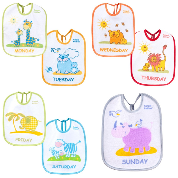 Set 7 Barbite Bumbac Canpol | Impermeabile
