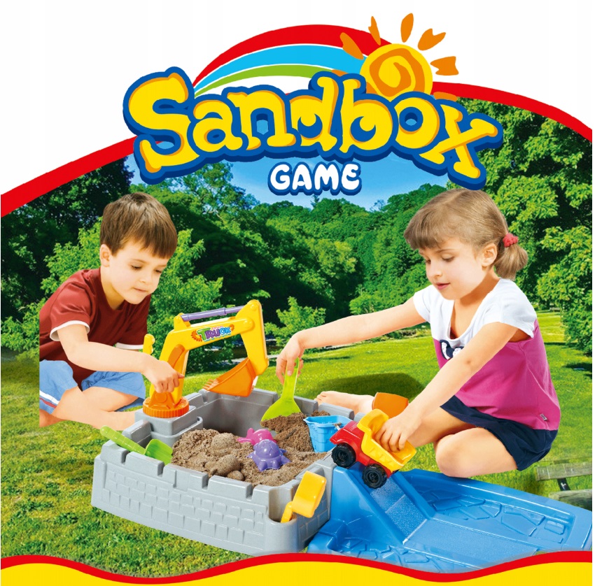 Matadi Sandbox 2in1 Excavator & Camion Jucărie Exterior - imagine 6