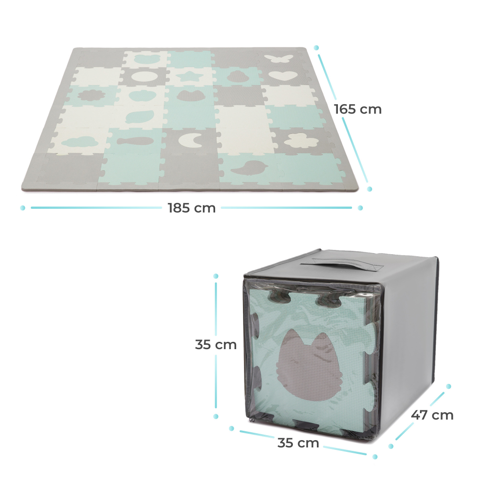 Covoras Kinderkraft Luno | Puzzle 3D pentru Copilul Tau - imagine 5