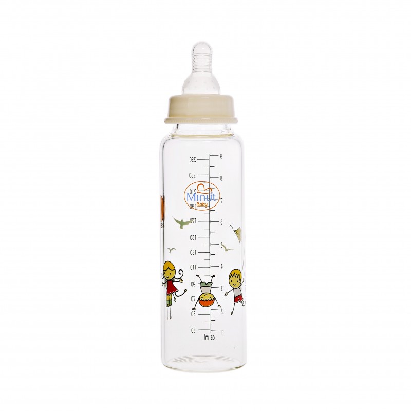Biberon Sticlă Minut Baby 250ml, Fără BPA